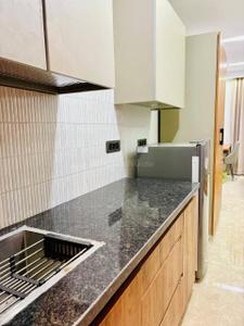 Kitchen Image of 450 Sq.ft 1 BHK Builder Floor for rent in Sector 39 Gurgaon for Rs. 40000