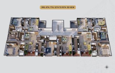 Image of 1043 Sq.ft 2 BHK Apartment / Flat for sale in Astrum Athena, Andheri West, Mumbai for Rs. 22000000