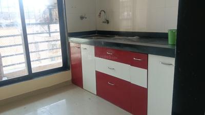 Kitchen Image of 660 Sq.ft 1 BHK Apartment / Flat for rent in Bhoomi Dhara Apartment, Kamothe Navi Mumbai for Rs. 18500