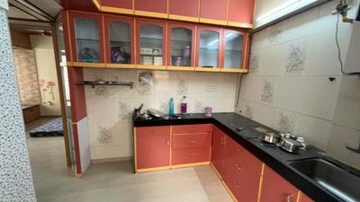 Kitchen Image of 550 Sq.ft 1 BHK Apartment / Flat for sale in Suyash Tower, Kopar Khairane Navi Mumbai for Rs. 10000001
