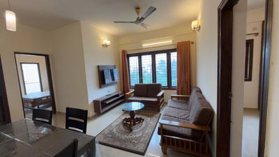 Living Room Image of 1100 Sq.ft 2 BHK Apartment / Flat for rent in Cooke Town Bengaluru for Rs. 60000