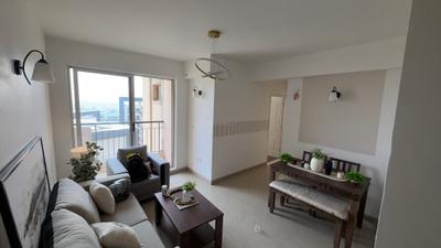 Living Room Image of 973 Sq.ft 2 BHK Apartment / Flat for sale in Aditya Luxuria Estate, Bamheta Village Ghaziabad for Rs. 7000000
