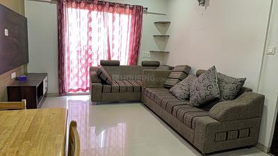 Living Room Image of 1080 Sq.ft 2 BHK Apartment / Flat for rent in Adani The Meadows, Shantigram Ahmedabad for Rs. 34999