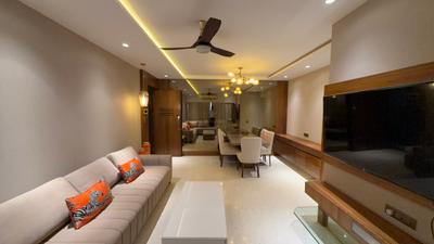 Living Room Image of 850 Sq.ft 2 BHK Apartment / Flat for rent in Khar West Mumbai for Rs. 240000