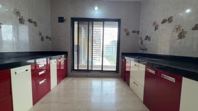 Kitchen Image of 1490 Sq.ft 3 BHK Apartment / Flat for rent in Shree Sawan Lifestyle, Kharghar Navi Mumbai for Rs. 55000