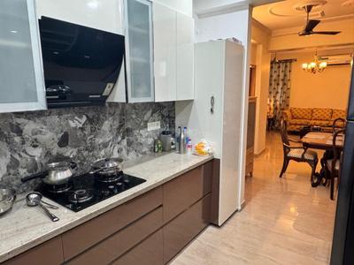 Kitchen Image of 1700 Sq.ft 3 BHK Apartment / Flat for rent in Om Satyam Apartment, Sector 4 Dwarka New Delhi for Rs. 60000