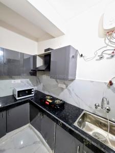 Kitchen Image of 1500 Sq.ft 1 BHK Builder Floor for rent in Sector 46 Gurgaon for Rs. 36000