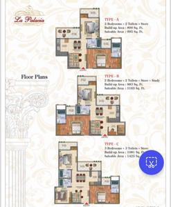 Brochure Image of 1165 Sq.ft 2.5 BHK Apartment / Flat for sale in Newtech La Palacia, Noida Extension Greater Noida for Rs. 8737500