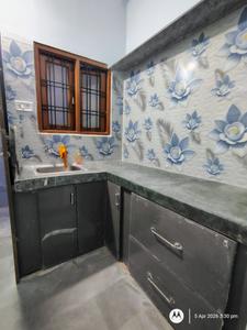 Kitchen Image of 600 Sq.ft 1 BHK Apartment / Flat for rent in Sarthak Kalindi Mid Town and Kalindi Midtown Annexe, Dudhia Indore for Rs. 10000
