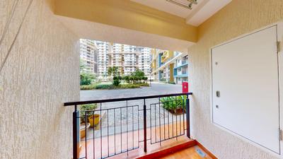 Balcony Image of 925 Sq.ft 2 BHK Apartment / Flat for sale in Shriram Surabhi, Mallasandra Bengaluru for Rs. 6600000