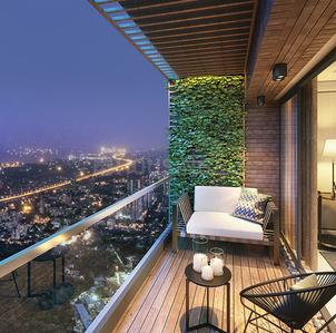 Balcony Image of 800 Sq.ft 2 BHK Apartment / Flat for sale in Runwal Timeless, Sion Mumbai for Rs. 20500000