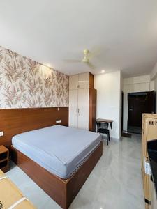 Bedroom Image of 350 Sq.ft 1 RK Apartment / Flat for rent in Koramangala Bengaluru for Rs. 24000
