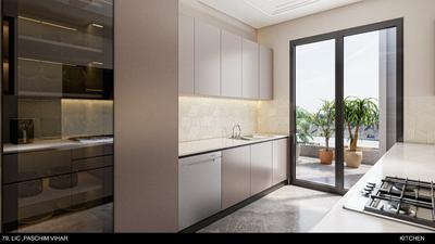 Kitchen Image of 2600 Sq.ft 4 BHK Builder Floor for sale in Punjabi Bagh New Delhi for Rs. 52000000