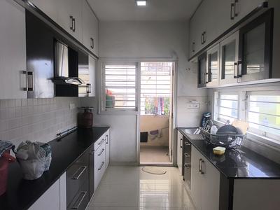 Kitchen Image of 1800 Sq.ft 3 BHK Apartment / Flat for rent in Brick Post, Cox Town Bengaluru for Rs. 65000