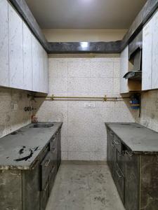 Kitchen Image of 810 Sq.ft 3 BHK Apartment / Flat for sale in Hans Luxury Floor, Nawada New Delhi for Rs. 5000000