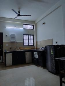 Kitchen Image of 600 Sq.ft 1 BHK Builder Floor for rent in Scheme No 94C Indore for Rs. 19000