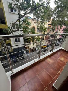 Balcony Image of 550 Sq.ft 1 BHK Builder Floor for rent in Murugeshpalya Bengaluru for Rs. 28000