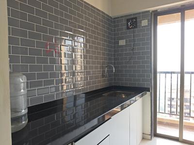 Kitchen Image of 600 Sq.ft 1 BHK Apartment / Flat for rent in Raunak City, Kalyan West Kalyan for Rs. 14000
