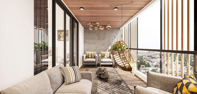 Balcony Image of 1800 Sq.ft 3 BHK Apartment / Flat for sale in Balanagar Hyderabad for Rs. 9900000