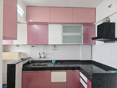 Kitchen Image of 1085 Sq.ft 2 BHK Apartment / Flat for rent in Majestique Manhattan H Building, Wagholi Pune for Rs. 21500