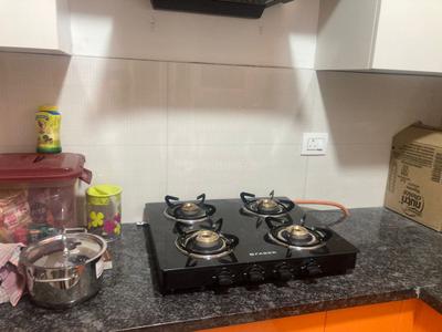 Kitchen Image of 1500 Sq.ft 3 BHK Apartment / Flat for rent in Zen Indraprastha by Pratham, Mahalakshmi Layout Bengaluru for Rs. 50000