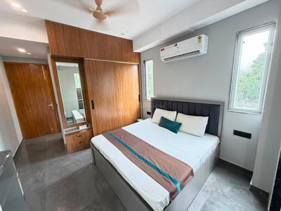 Bedroom Image of 600 Sq.ft 1 RK Builder Floor for rent in Sector 46 Gurgaon for Rs. 23000