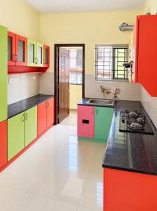 Kitchen Image of 1010 Sq.ft 2 BHK Apartment / Flat for rent in Lumbodhara Orchid Eleganz, Sowripalayam Coimbatore for Rs. 25000