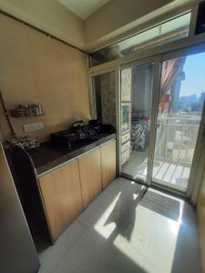 Kitchen Image of 1000 Sq.ft 3 BHK Apartment / Flat for rent in Kolshet Thane for Rs. 40000