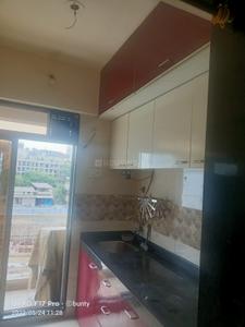Kitchen Image of 615 Sq.ft 1 BHK Apartment / Flat for rent in Kamdhenu Gardenia, Taloja Navi Mumbai for Rs. 11000