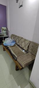 Living Room Image of 700 Sq.ft 1 BHK Apartment / Flat for rent in Tarabai Park Kolhapur for Rs. 15000
