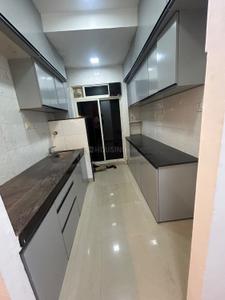 Kitchen Image of 600 Sq.ft 1 BHK Apartment / Flat for rent in DB Ozone, Dahisar East Mumbai for Rs. 19000