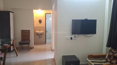 Living Room Image of 650 Sq.ft 1 BHK Apartment / Flat for sale in Godrej Garden City, Jagatpur Ahmedabad for Rs. 3900000