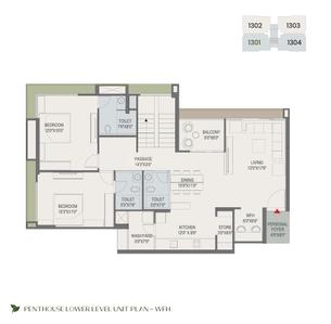 Image of 2335 Sq.ft 3 BHK Apartment / Flat for rent in Shivalik Green View, Shantigram, Ahmedabad for Rs. 80000