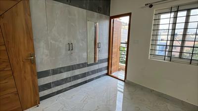 Bedroom Image of 1500 Sq.ft 3 BHK Apartment / Flat for rent in Thanisandra Bengaluru for Rs. 36000