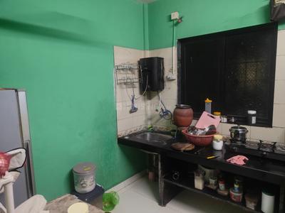 Kitchen Image of 550 Sq.ft 1 BHK Apartment / Flat for sale in Thane West Thane for Rs. 7000000