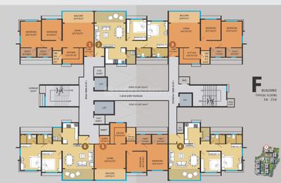 Image of 1630 Sq.ft 3 BHK Apartment / Flat for sale in Bhandari 7 Plumeria Drive Phase 3, Punawale, Pune for Rs. 15400000