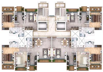 Image of 1046 Sq.ft 2 BHK Apartment / Flat for sale in Rassaz Greens , Mira Road East, Mira Bhayandar for Rs. 14000000