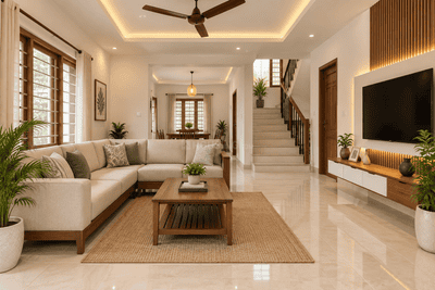 Living Room Image of 2000 Sq.ft 3 BHK Independent House for sale in Ollur Thrissur for Rs. 11800000