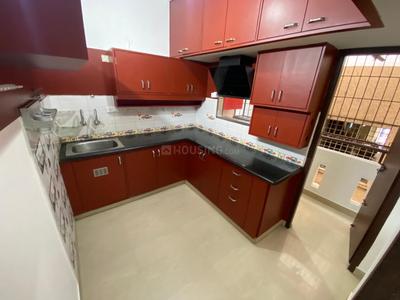 Kitchen Image of 1500 Sq.ft 3 BHK Apartment / Flat for rent in Murugeshpalya Bengaluru for Rs. 43000