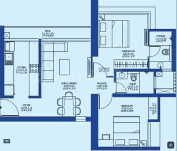 Image of 670 Sq.ft 2 BHK Apartment / Flat for sale in Godrej Exquisite, Hiranandani Estate, Thane for Rs. 15000000