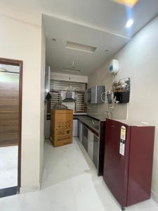 Kitchen Image of 500 Sq.ft 2 BHK Builder Floor for rent in Panchyawala Jaipur for Rs. 19000