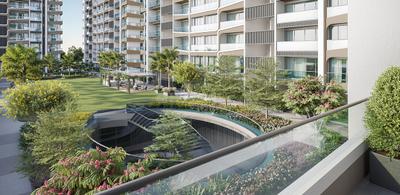 Balcony Image of 2735 Sq.ft 3 BHK Apartment / Flat for sale in Rajhans Zorista, Vesu Surat for Rs. 16500000