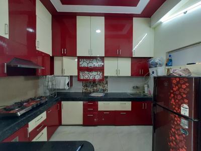 Kitchen Image of 1400 Sq.ft 3 BHK Apartment / Flat for sale in Surendra Nagar Aligarh for Rs. 4800000