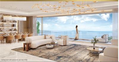 Hall Image of 1200 Sq.ft 3 BHK Apartment / Flat for sale in Lodha Aureus, Sewri Mumbai for Rs. 46000000