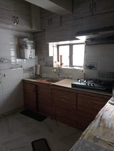 Kitchen Image of 2100 Sq.ft 3 BHK Apartment / Flat for rent in Diamond City South, Paschim Putiary Kolkata for Rs. 60000