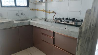 Kitchen Image of 700 Sq.ft 1 BHK Apartment / Flat for rent in Pankaj Nagar Surat for Rs. 17000