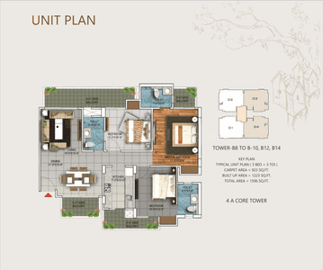 Image of 1596 Sq.ft 3 BHK Apartment / Flat for sale in Nirala Aspire Gold, Noida Extension, Greater Noida for Rs. 16800000