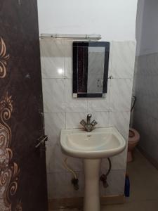 Bathroom Image of 500 Sq.ft 1 RK Penthouse for rent in Mahavir Enclave New Delhi for Rs. 13000