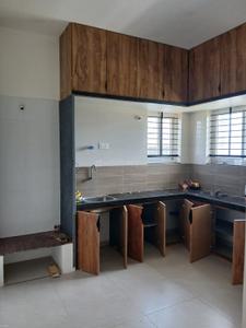 Kitchen Image of 800 Sq.ft 1 BHK Builder Floor for rent in Sattur Hubali-Dharwad for Rs. 8000
