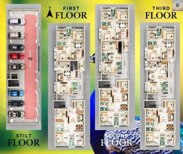 Image of 1377 Sq.ft 3 BHK Apartment / Flat for sale in Sithalapakkam, Chennai for Rs. 9207700
